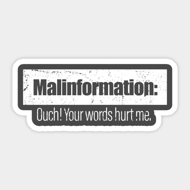 Malinformation Sticker by Stalwarthy